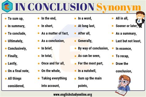 another word for to conclude.